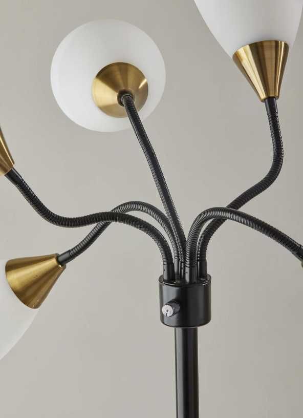 Adesso® Black 5-Light Floor Lamp-1