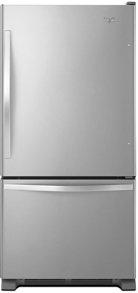 Whirlpool® 30 in. 19.0 Cu. Ft. Stainless Steel Ft. Bottom Freezer Refrigerator-0