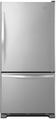 Whirlpool® 30" 18.7 Cu. Ft. Stainless Steel Bottom Freezer Refrigerator with SpillGuard™ Glass Shelves-0