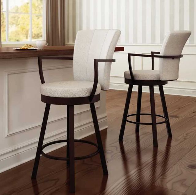 Amisco Customizable Cardin Swivel Spectator Stool-2