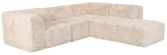 Furniture of America® Nappi Sand L-Shape Sofa Sectional-0