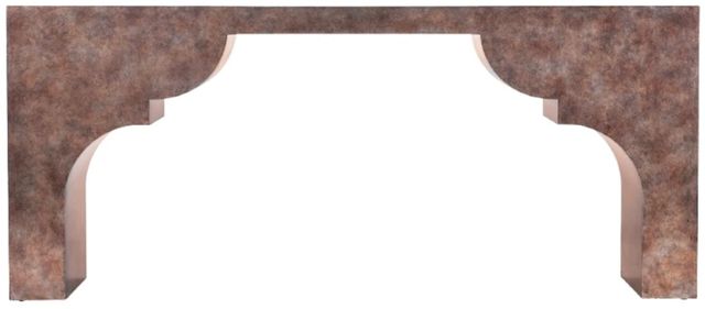 Hooker® Furniture Melange Taj Silver Leaf Console Table-2