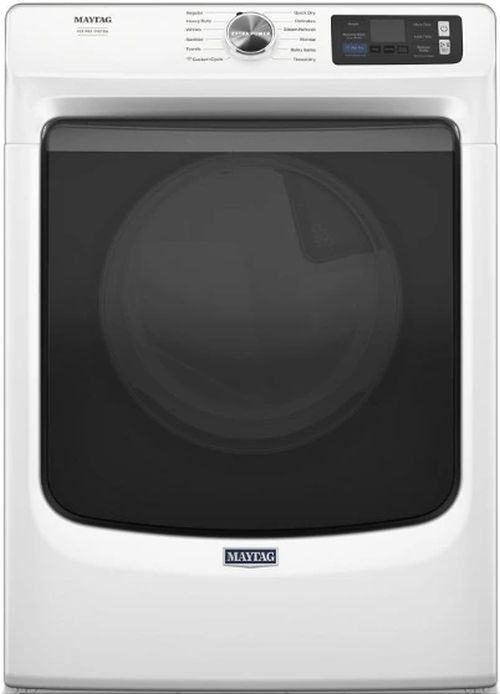 Maytag® 7.4 Cu. Ft. White Front Load Gas Dryer 