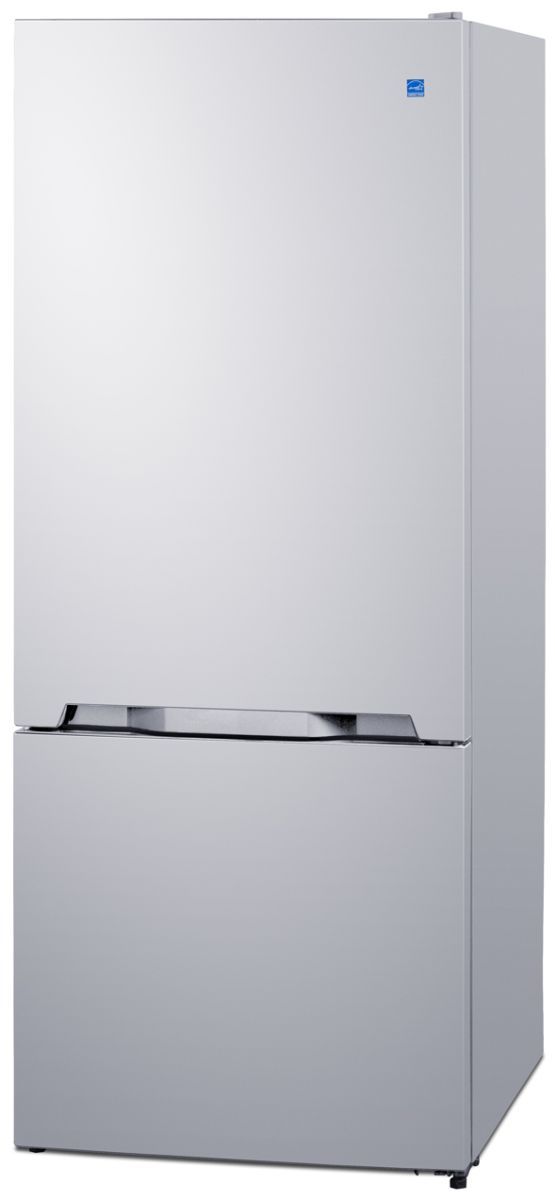Summit® 28 in. 15.1 Cu. Ft. White Counter Depth Bottom Freezer Refrigerator-1