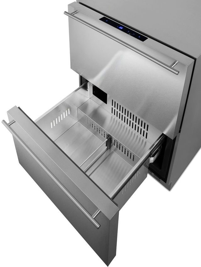 Summit® 3.7 Cu. Ft. Stainless Steel Refrigerator Drawer -4