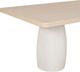 Modus Furniture Zinnia White Sand Dining Table with Ivory Base-4