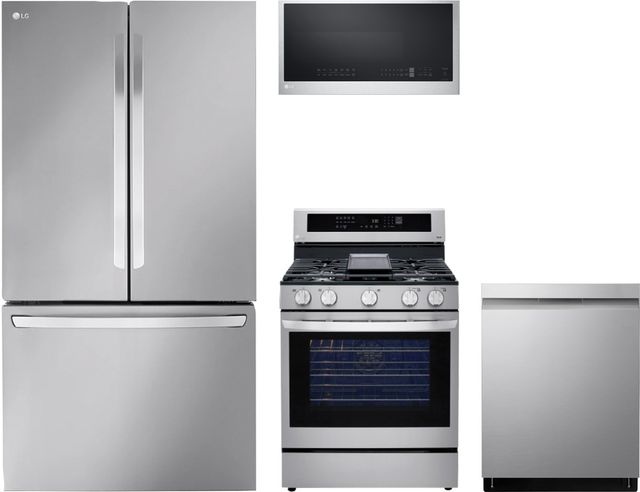 LG 4 Piece PrintProof™ Stainless Steel Kitchen Package-0