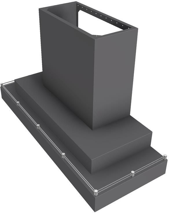 Vent-A-Hood® 54" Gunsmoke Contemporary Wall Mount Range Hood-2