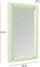TOV Furniture Cozzi Mint Green Wall Mirror-2