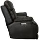 Flexsteel® Clive Peppercorn Black Power Reclining Loveseat with Console and Power Headrests and Lumbar-2