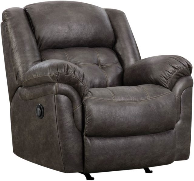 HomeStretch Frontier Charcoal Power Rocker Recliner
