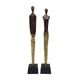 A & B Home Black/Gold Human Statuaries-2