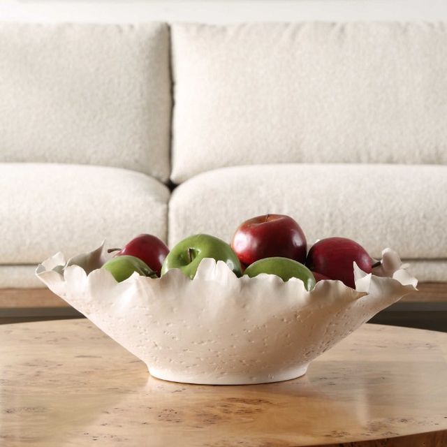 Uttermost® Blossom Off-White Short Bowl-1