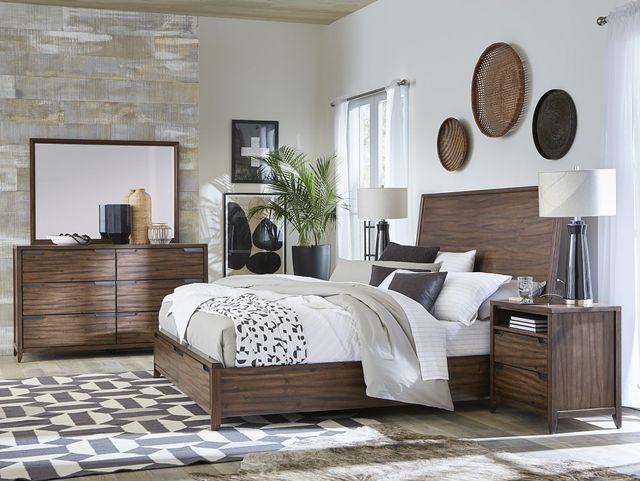 aspenhome® Peyton Cello Queen Panel Storage Bed-3