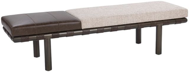 Classic Home Brooklyn Coco Latte Power Reclining Bench-0