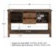 Winners Only® Zoey Rustic Brown 56" Sideboard-2