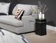 Magnussen Home® Donora Glass Top Square End Table with Obsidian Base-1
