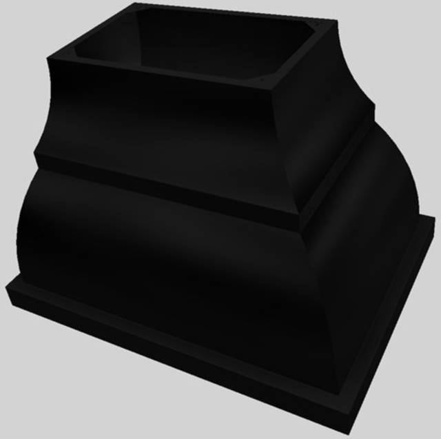 Vent-A-Hood® Designer Series 42" Black Island Range Hood-3