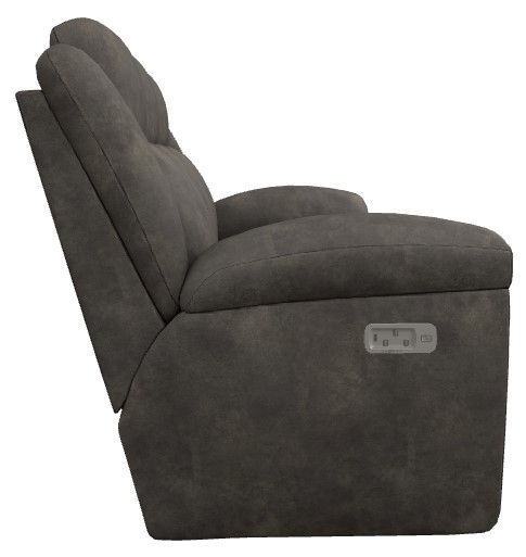 La-Z-Boy® Joel Smoke Power Reclining Sofa with Headrest and Lumbar-2