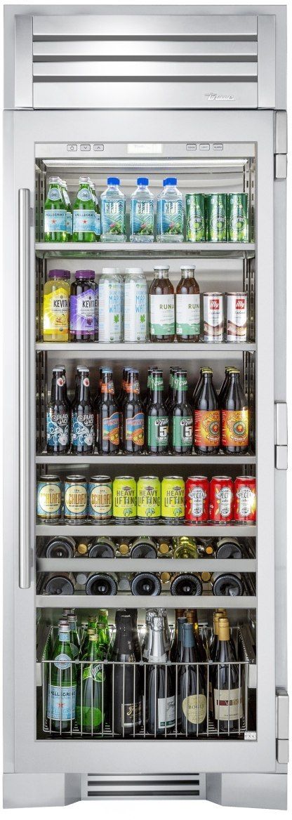 True® 30" 20.3 Cu. Ft. Stainless Steel Beverage Center-0