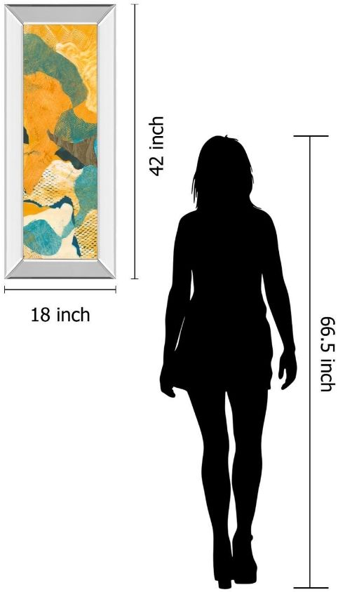 Classy Living Carolyn Roth Mountain Shapes Il 18"W Wall Art-2