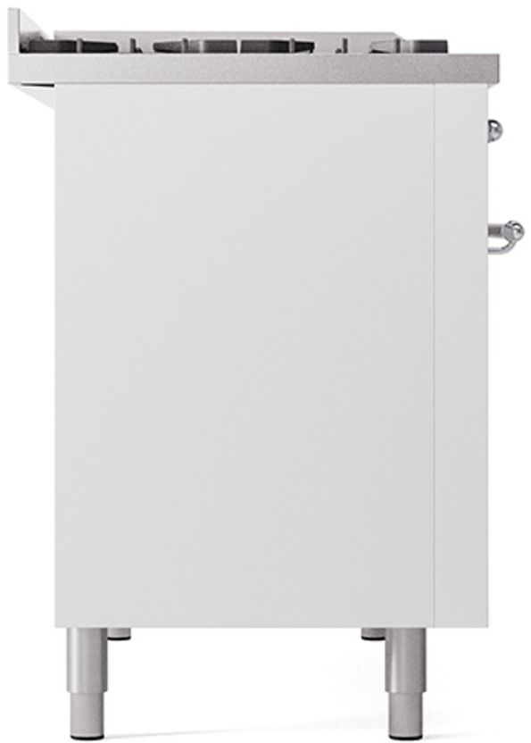 Ilve® Nostalgie II Series 48" White Pro Style Dual Fuel Range-3