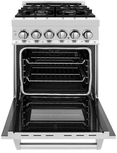 ZLINE 24" Stainless Steel Pro Style Dual Fuel Range-1