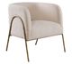 Uttermost® Jacobsen Aged Gold/Off-White Shearling Accent Chair-0