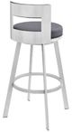 Armen Living Lynof Grey/Silver Counter Stool-2