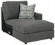 Signature Design by Ashley® Edenfield 3-Piece Charcoal Right-Arm Facing Sectional and Chaise-4