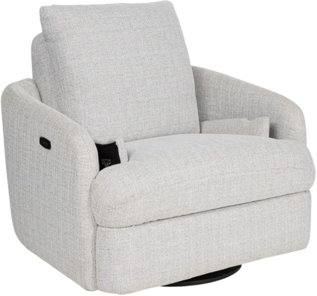 Signature Design by Ashley® Alainmont Stone Power Swivel Recliner-3