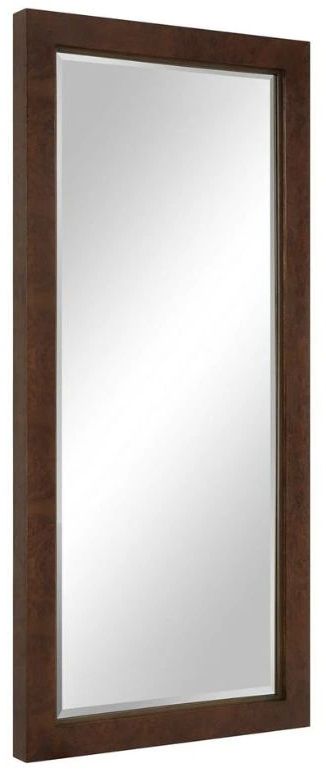 Uttermost® Durant Antique Dark Bronze Tall Wood Mirror-3