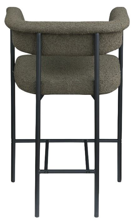 Meridian Furniture Malin Olive/Matte Black Counter Stool-3