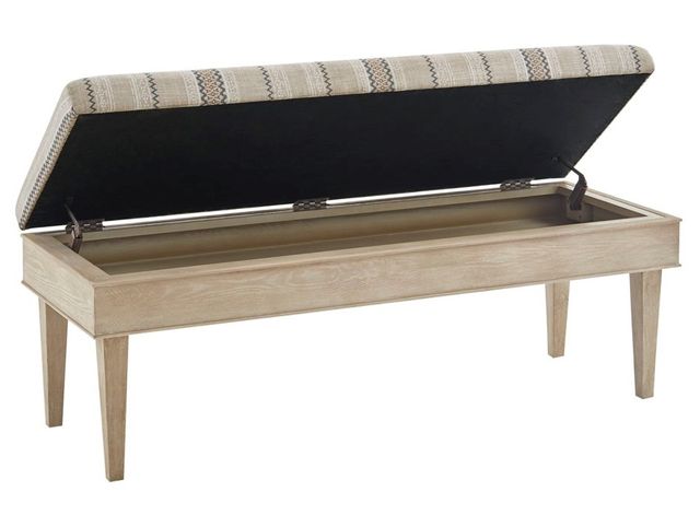 Olliix by Martha Stewart Harstrom Beige Multi Storage Bench-2