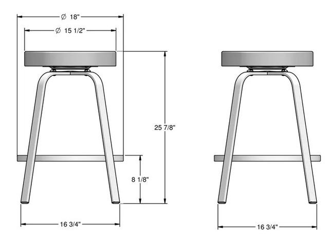 Amisco Customizable Reel Swivel Counter Stool-1