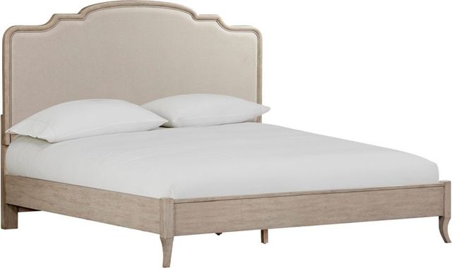 aspenhome® Provence Linen California King Upholstered Panel Bed-0
