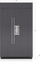Sub-Zero® Classic Series 28.4 Cu. Ft. Panel Ready Built In Side-by-Side Refrigerator-1
