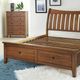 Napa Furniture Design Willows Bend Brown Queen Sleigh Storage Bed-1
