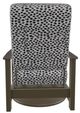 Telescope Casual Leeward Agra Classic/Beachwood Fabric/Polymer Outdoor Cushion Swivel Hidden Rocker with Boardwalk Rustic Arms-3