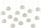 Currey & Company Piero Multi-Drop Painted Silver/White Pendant Lighting-0