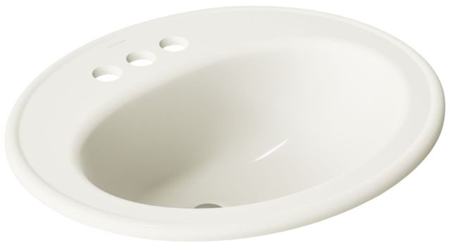 Kohler Pennington® Biscuit 20.25" Oval Drop-In Bathroom Sink-0