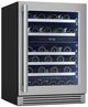 Zephyr Presrv™ 24" 5.2 Cu. Ft. Stainless Steel Pro Dual Zone Wine Cooler-1