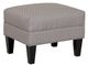 Dynasty Furniture White/Gray Ottoman-0