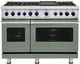 Viking® 7 Series 48'' Eucalyptus Pro Style Dual Fuel Range with Griddle-0