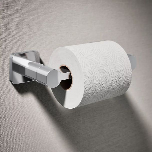 KOHLER® Parallel® Polished Chrome Pivoting Toilet Paper Holder-1