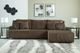 Signature Design by Ashley® Top Tier 3-Piece Chocolate Manual Reclining Right-Arm Facing Sectional and Chaise-1
