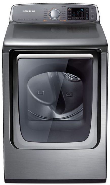 Samsung Front Load Gas Dryer-Stainless Platinum-0