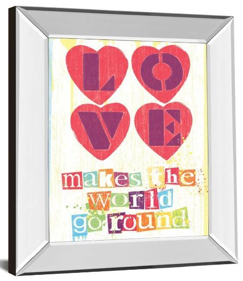 Classy Art Must Be Love I by Tom Frazier Mirror Framed Wall Art-1