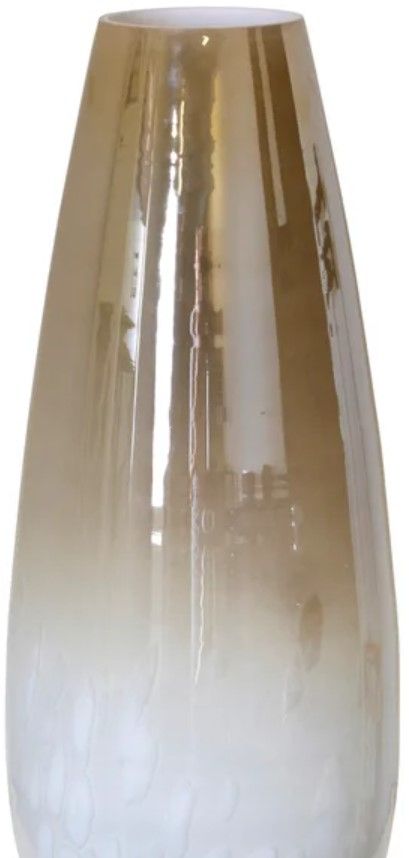 StyleCraft Milky White/Smoky Ombre 16" Vase-1