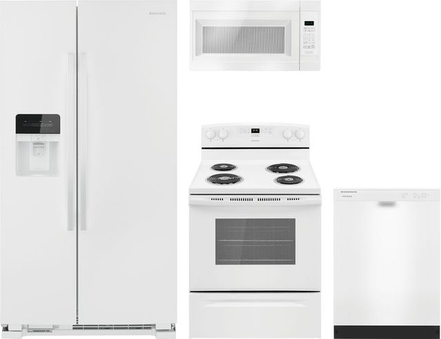 Amana® 4 Piece White Kitchen Package -0